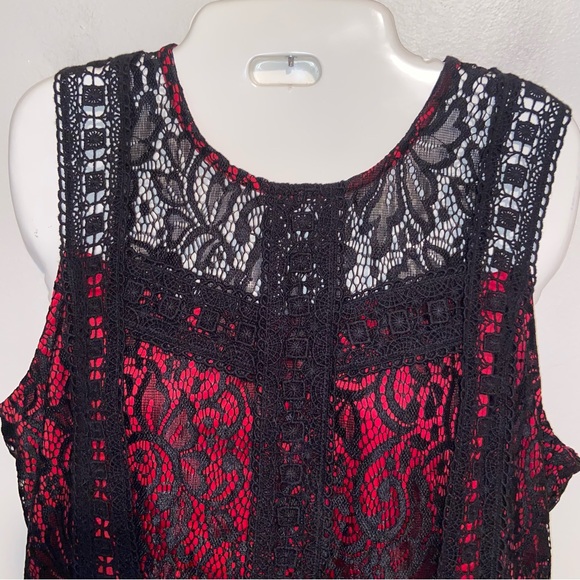 Disney Coco Dress Womens Large Red Black Lace Whimsigoth Goth Skater Retro NWT - Picture 6 of 11